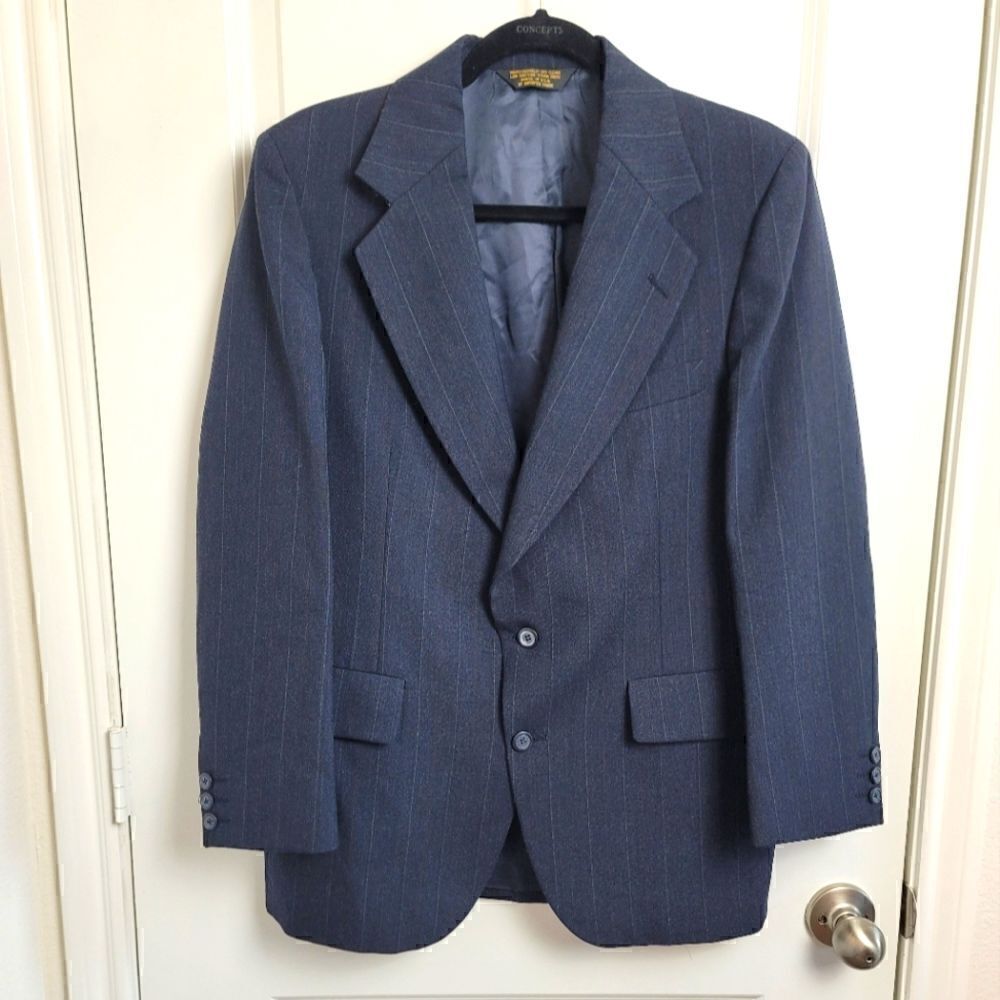 EMBASSY SQUARE 100% Wool Suit Jacket